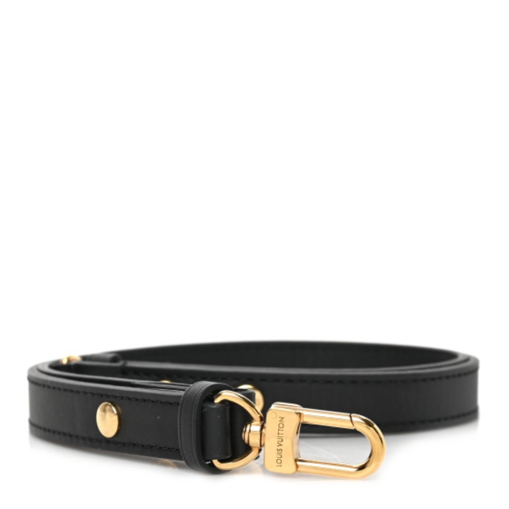 LOUIS VUITTON Calfskin Multi Pochette Shoulder Strap Black